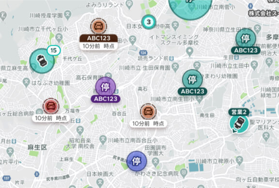 位置情報を毎秒取得。地図上でいつでも確認可能
